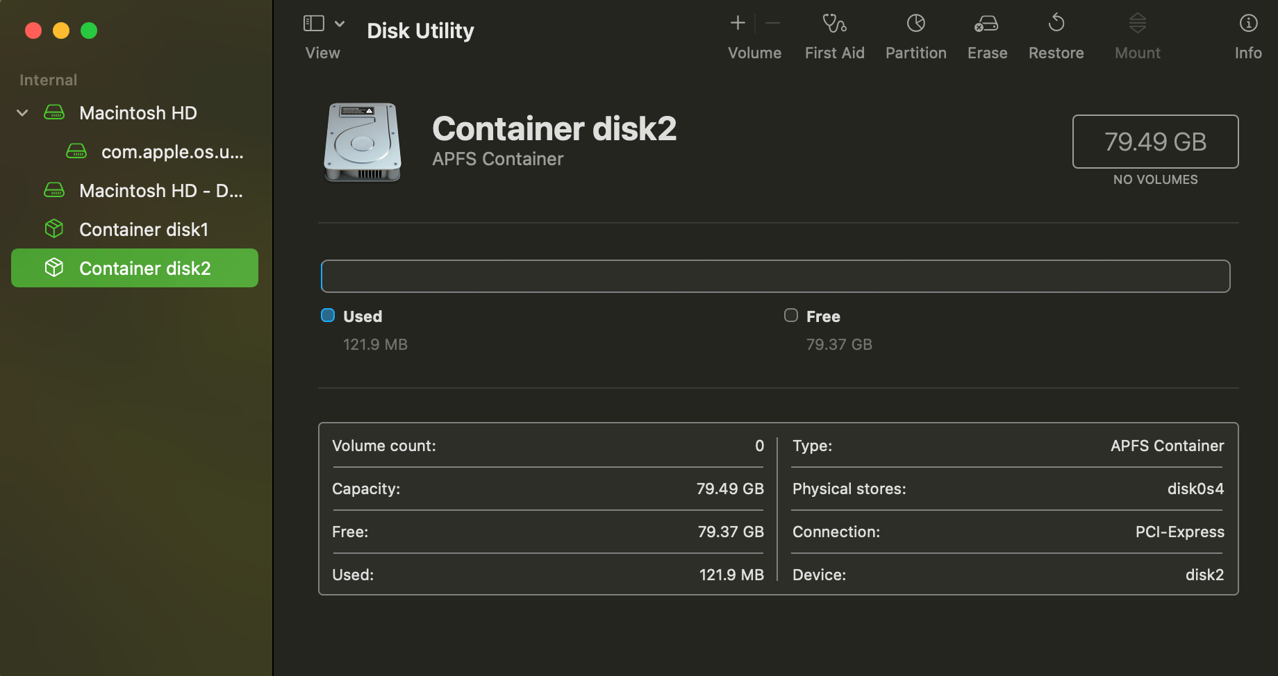 macos How do I consolidate container disks to my main volume? Super