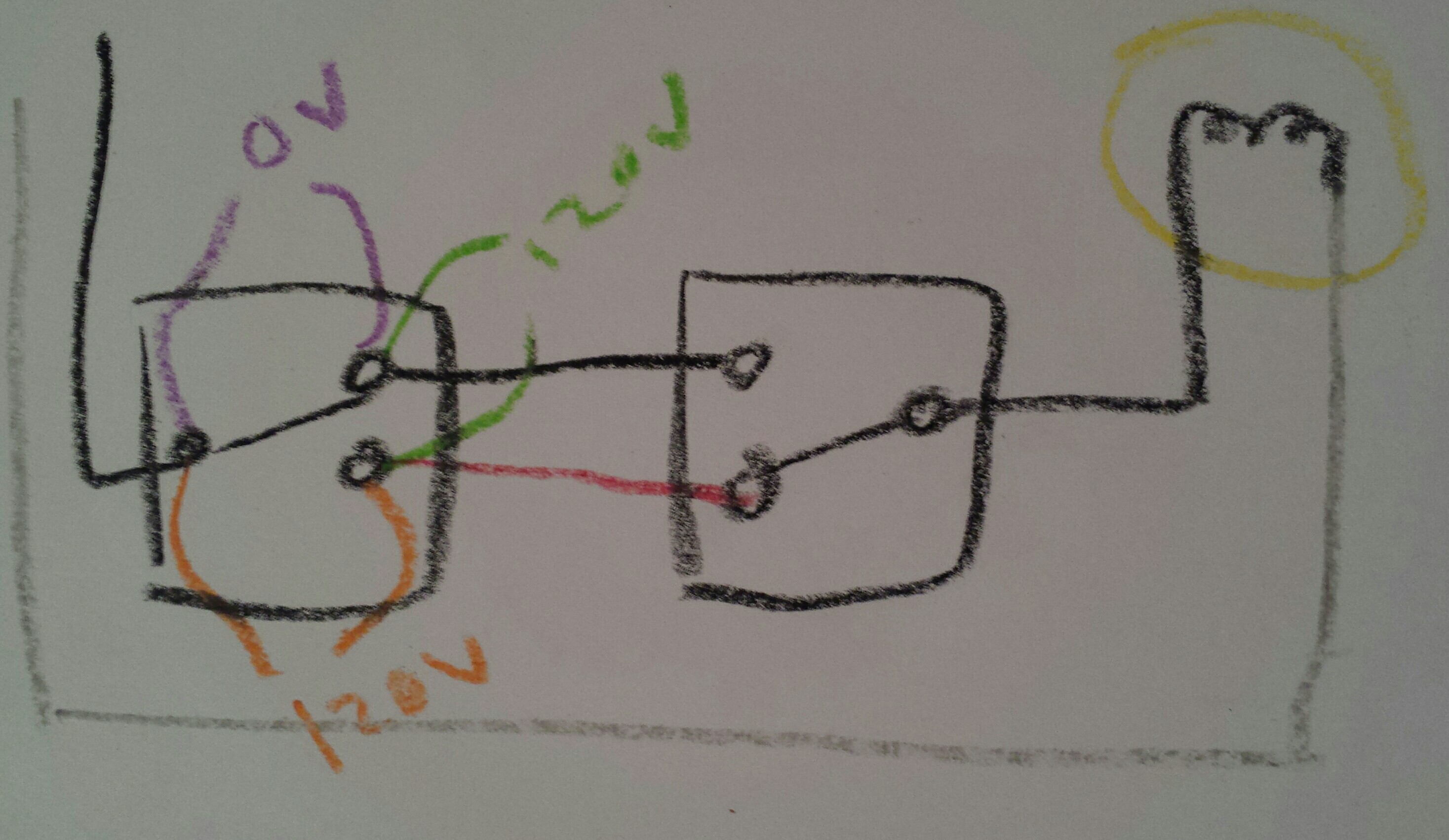 wiring 3 way switches with voltage drop Home