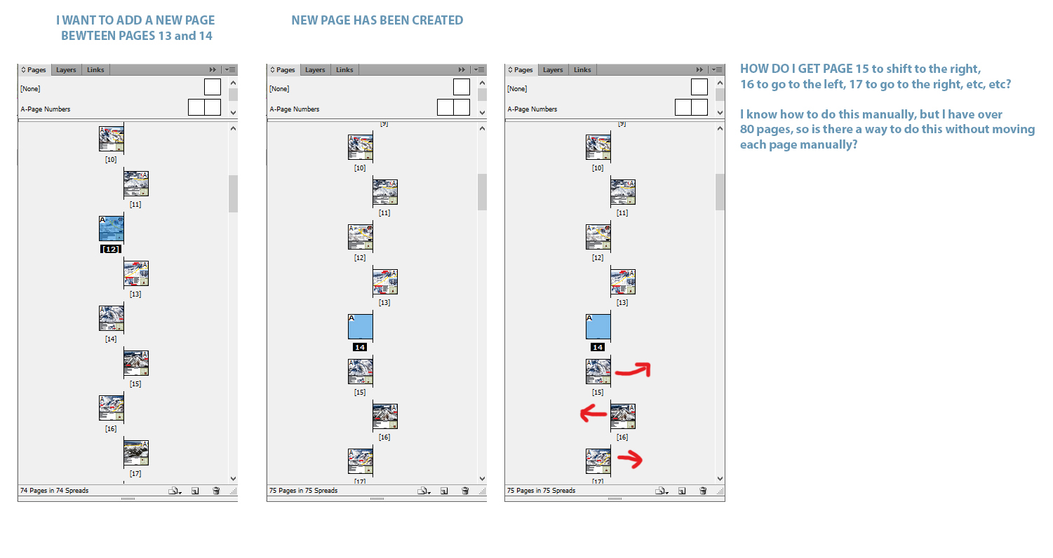 Indesign Reshuffling page spreads after creating new page Graphic Design Stack Exchange