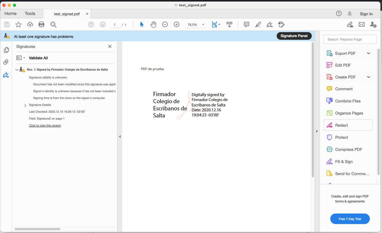 Certification/signature is invalid Adobe Inc.