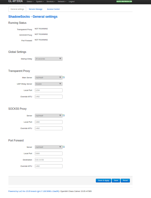 proxy Configure ShadowSocks client on OpenWrt Stack Overflow