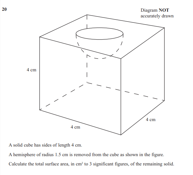Surface Area Of A Hemisphere Calculator / The Total Surface Area Of A