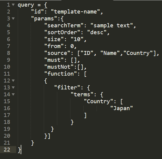How to use elasticsearch filter in a search template query Stack Overflow