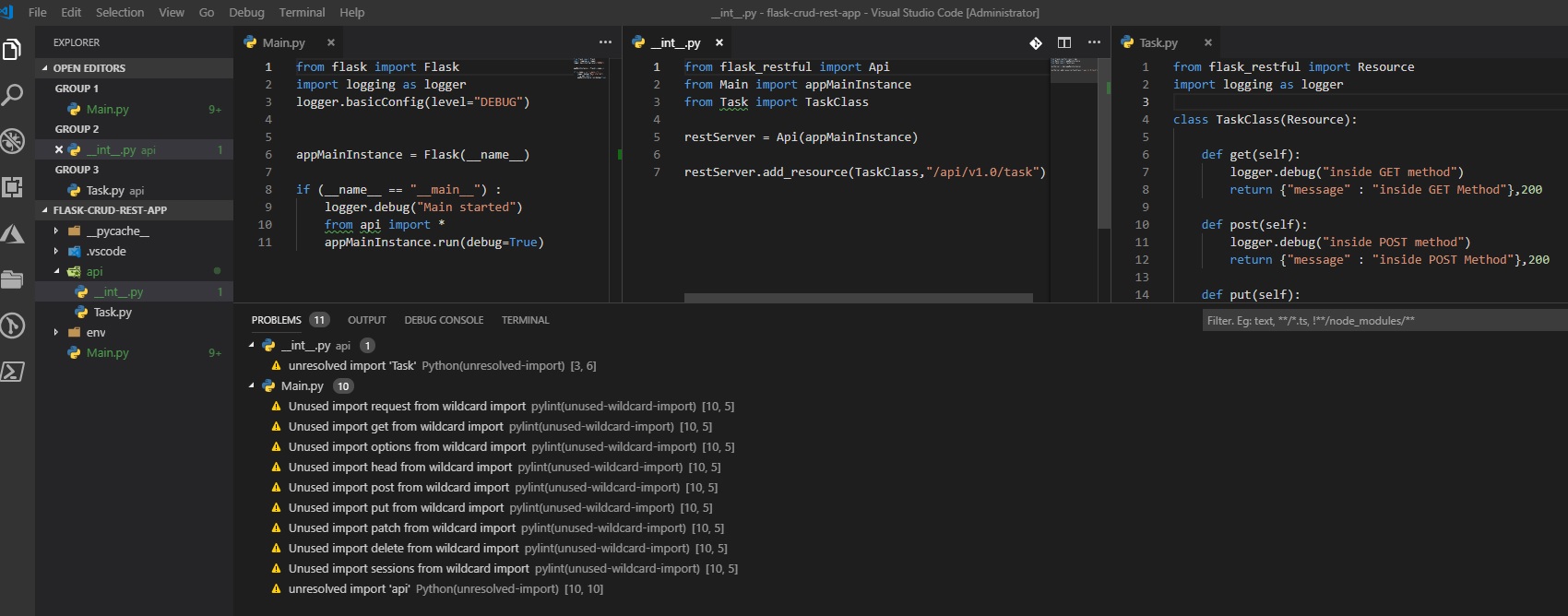 python errors unresolved import and Unused import in VSCode Stack Overflow