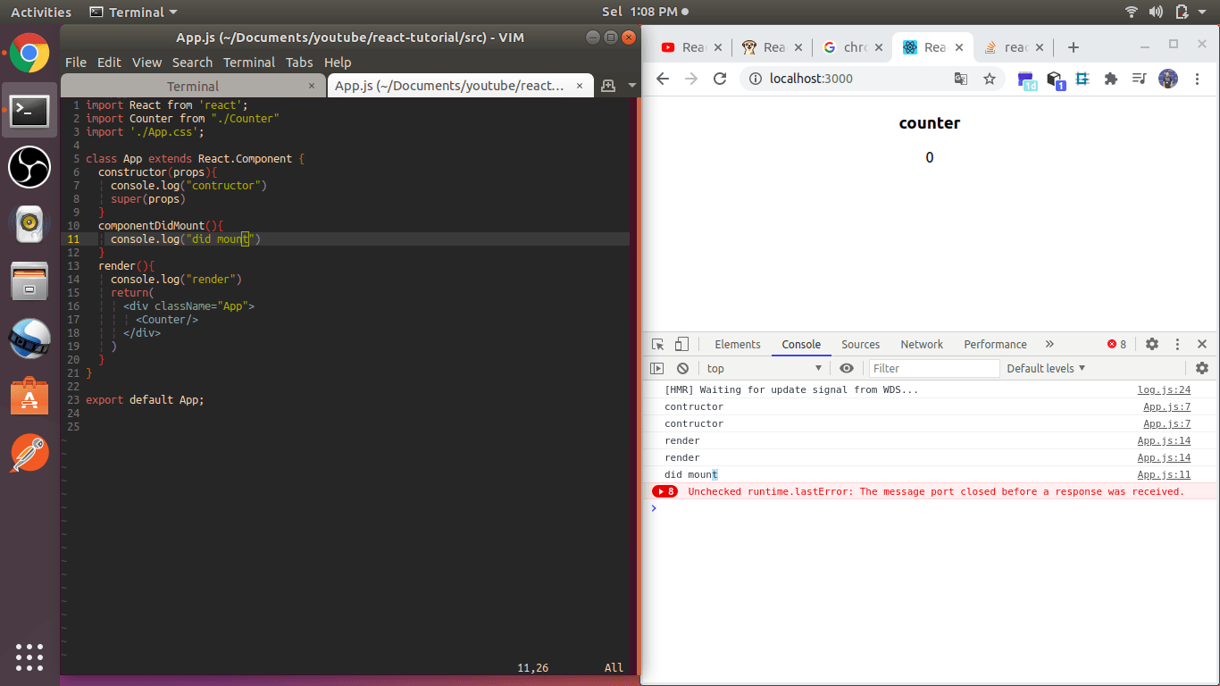 reactjs Why is console.log logging twice inside contructor and render
