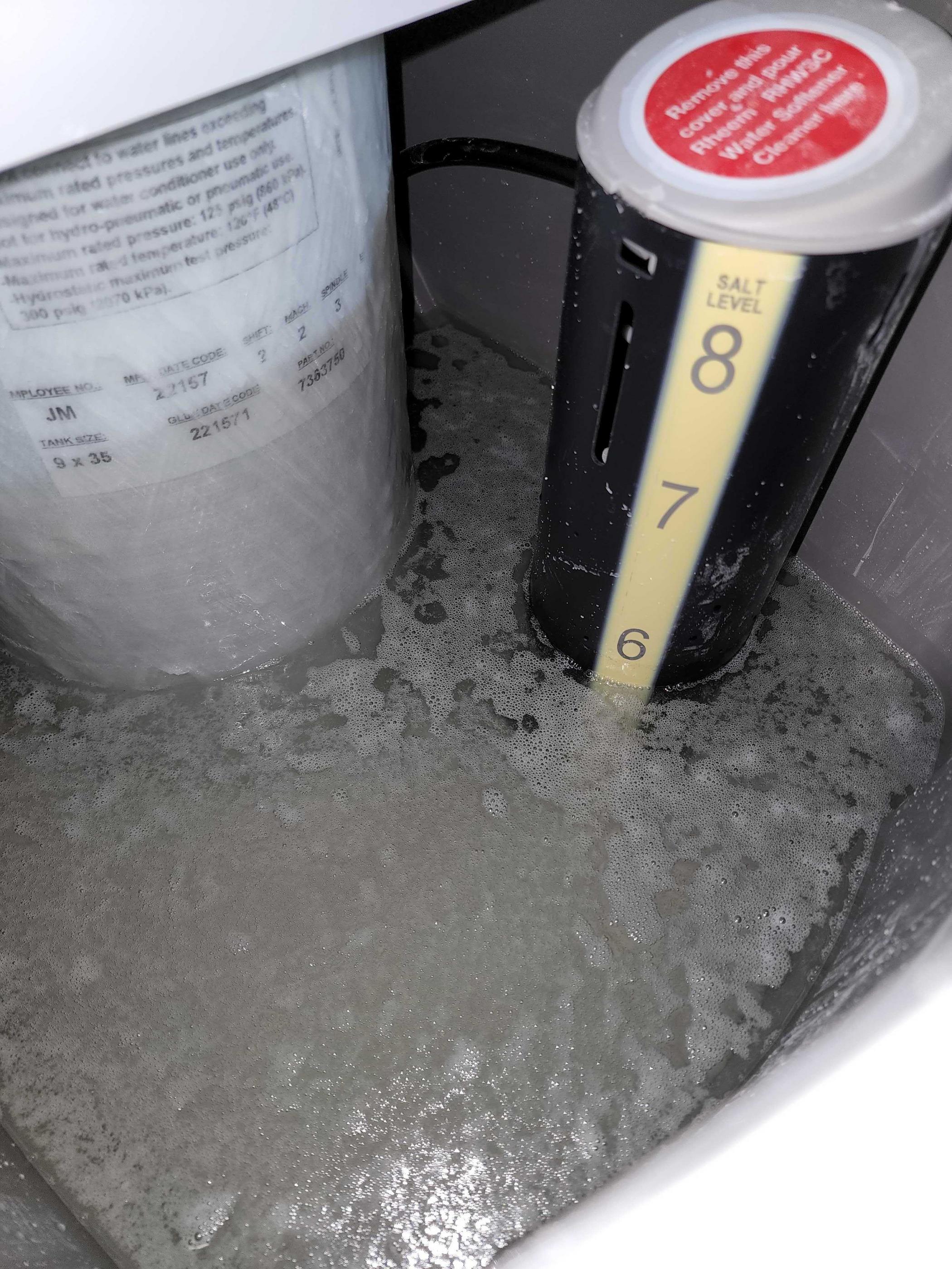 plumbing Standing water in water softener, do I need to replace my