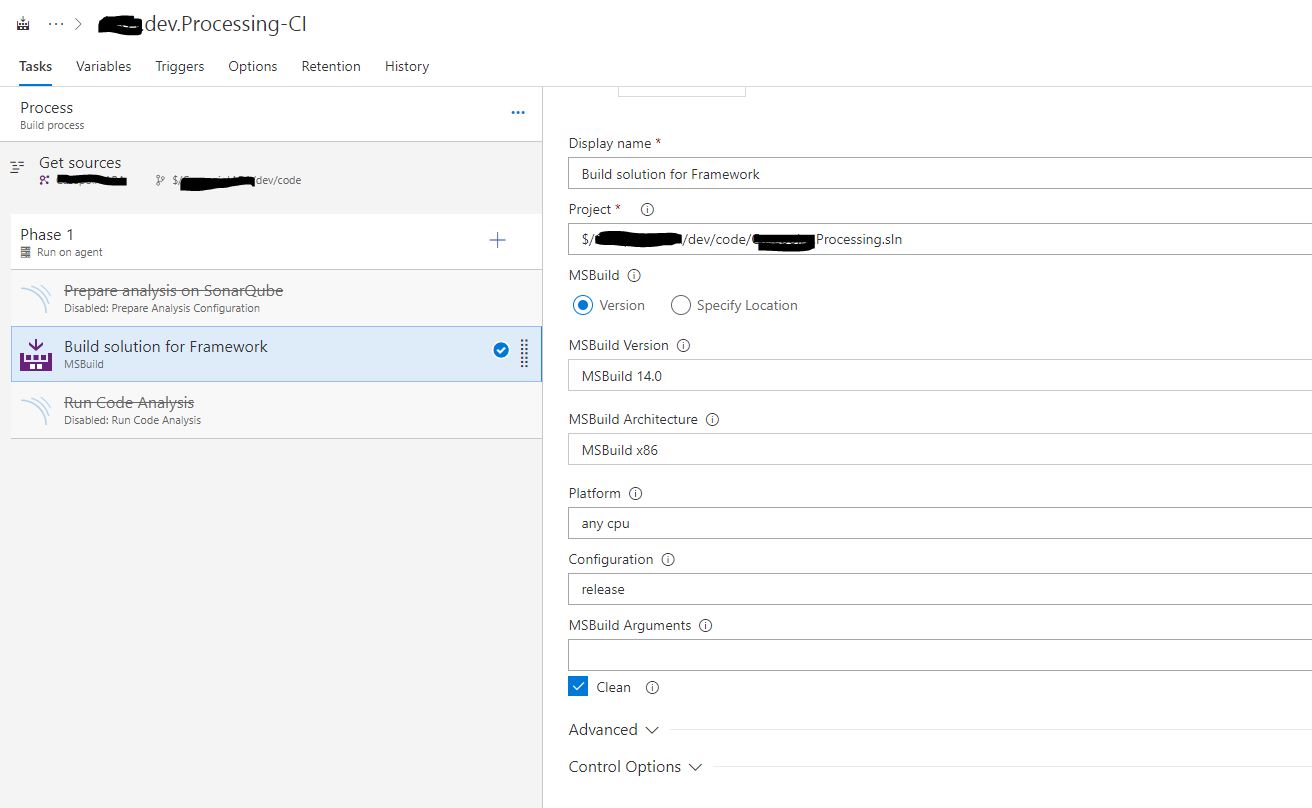 visual studio TFS build is getting fail with Zero error with message Process 'msbuild.exe