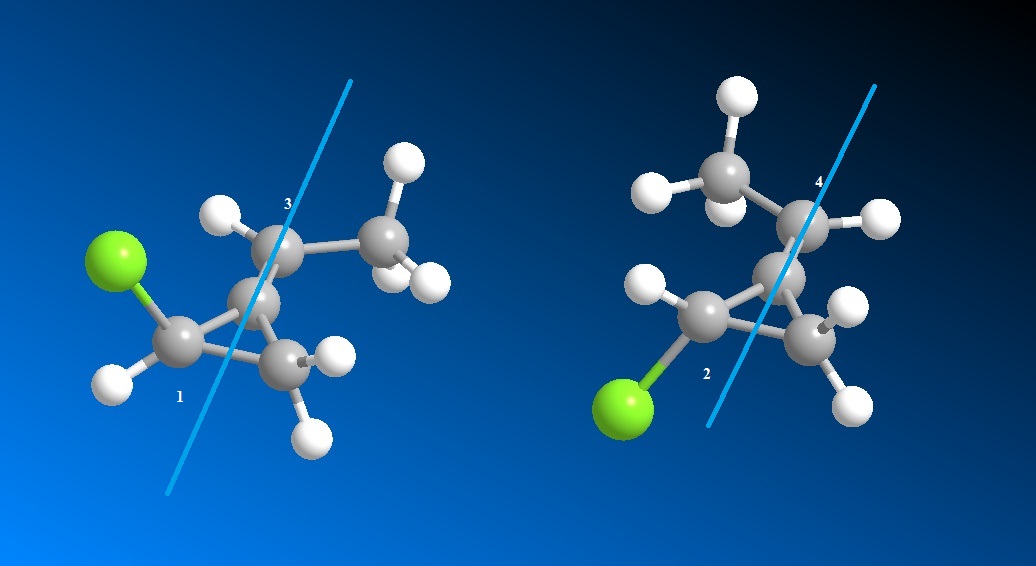 organic chemistry Visualizing rotation about a double bond