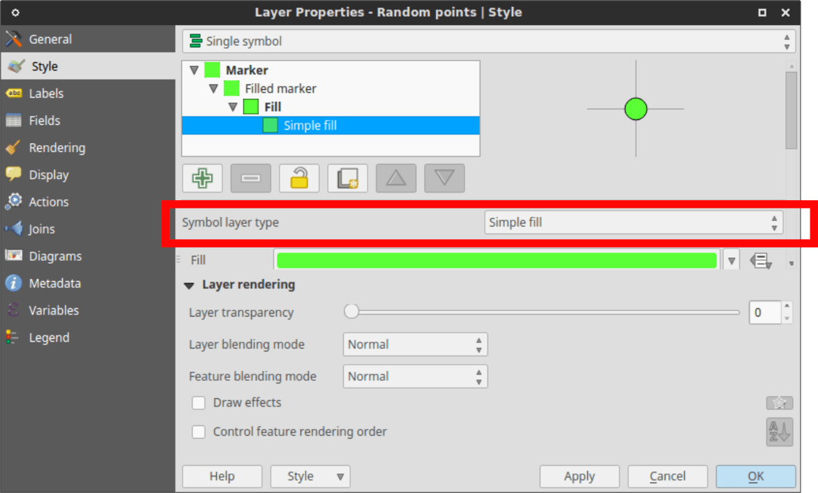 qgis How to create point symbols with smooth color gradient fill and associated legend