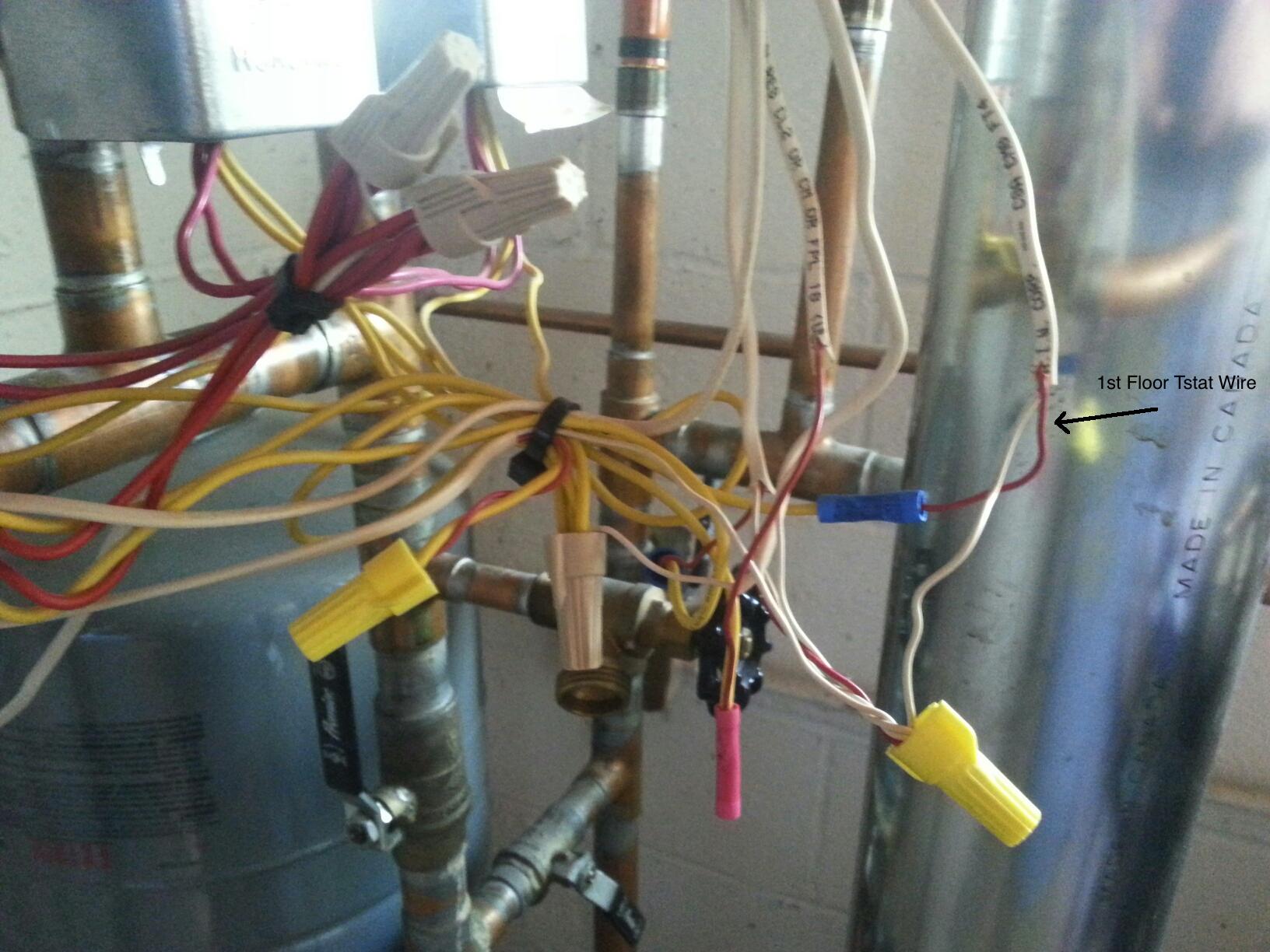 hvac Need help running and connecting a 'C' wire to my new thermostat