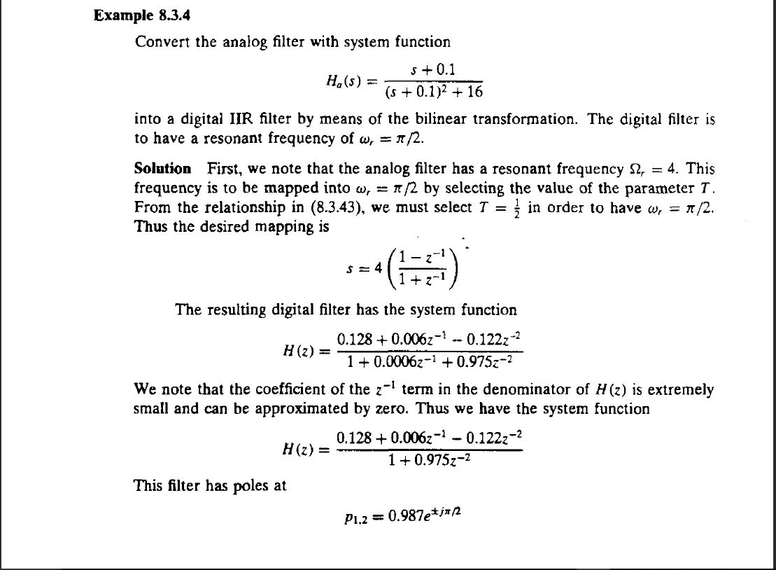 python Scipy Bilinear Transformation Stack Overflow