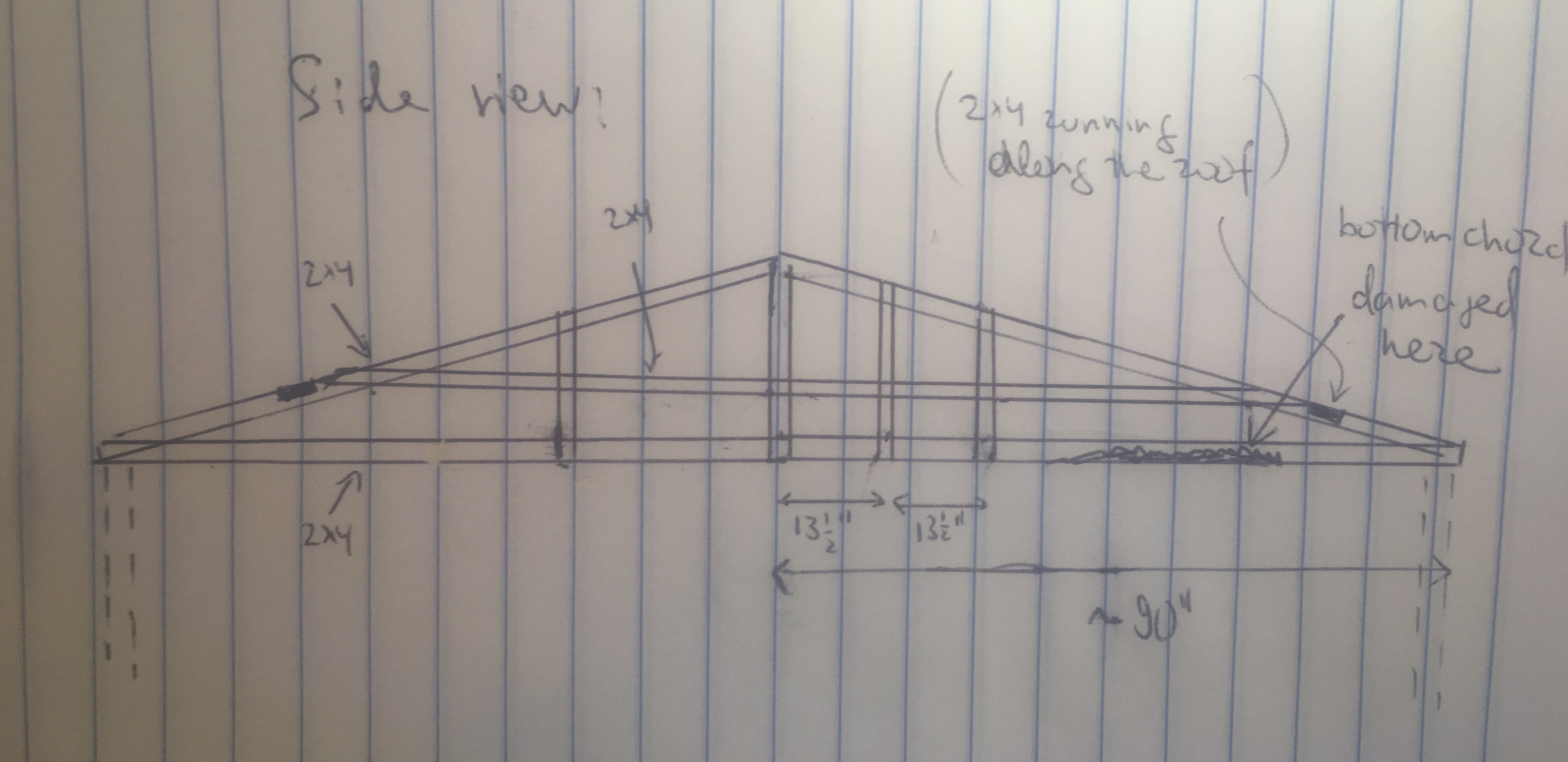 wood Which bolt pattern to sister a ceiling joist? Home Improvement Stack Exchange