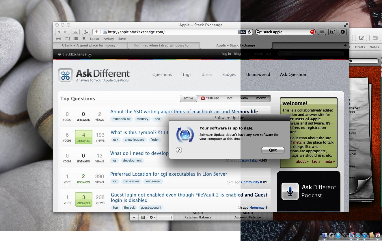 macos Why do my windows go dark when they're on my external monitor