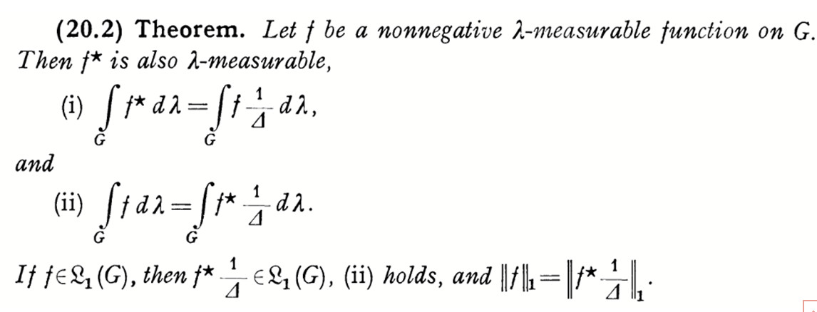 Edwin Hewitt Abstract Harmonic Analysis theorem 20.2 and note 20.3
