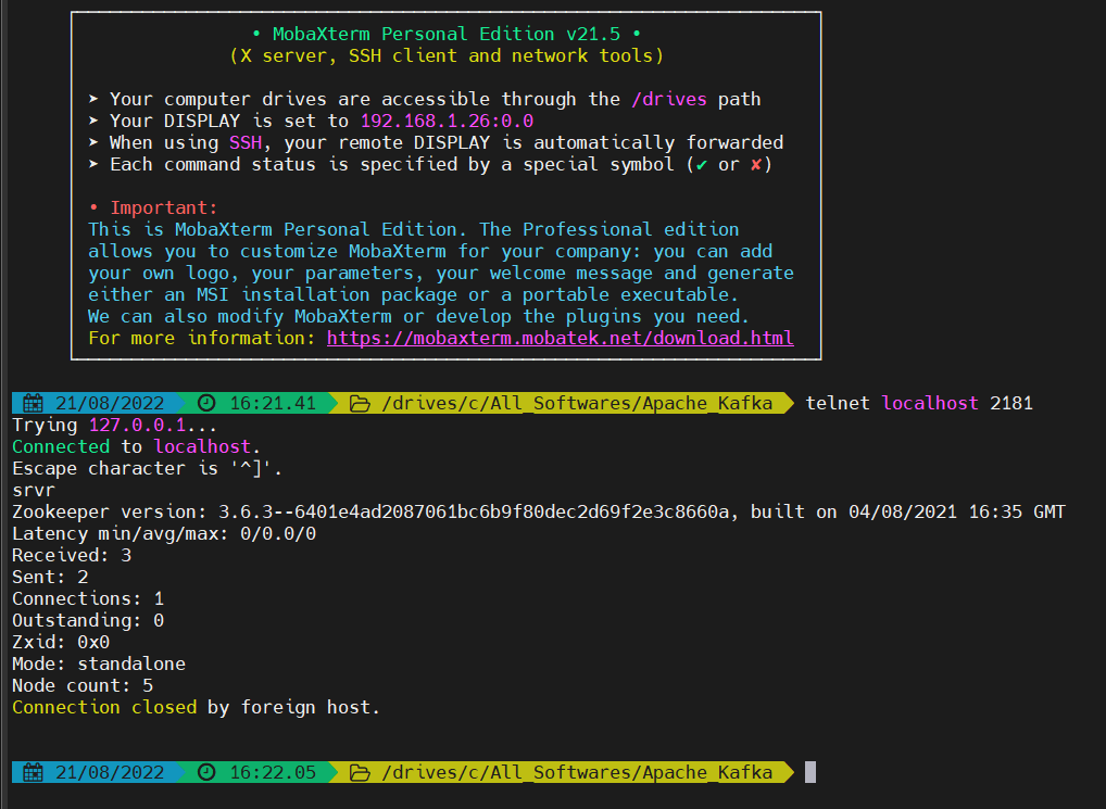 hadoop How to check if ZooKeeper is running or up from command prompt? Stack Overflow