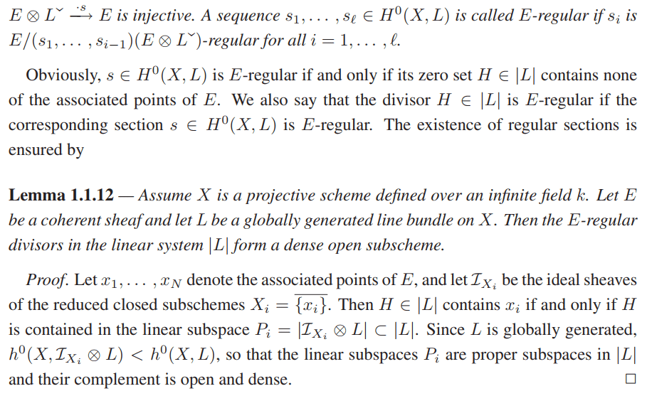 algebraic geometry What is the linear system to an invertible sheaf