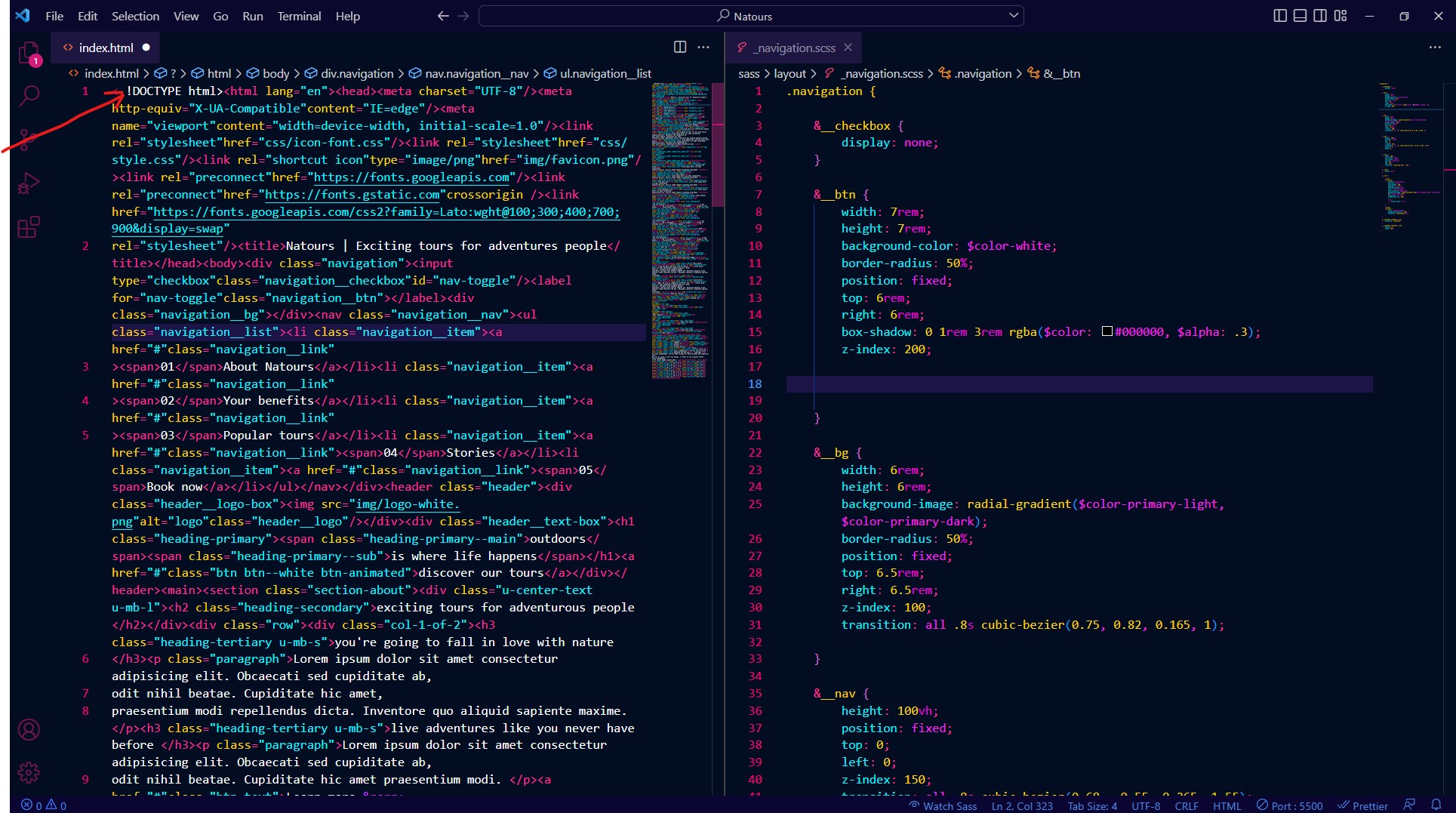 [Solved] While working with VSCode when I click to HTML window the