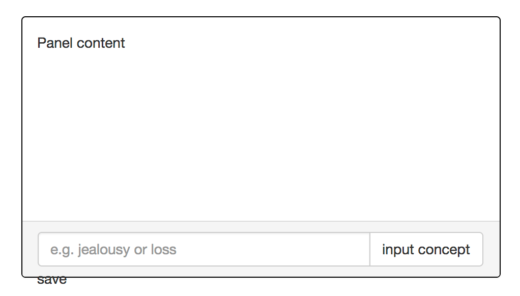html Align text to bottom of bootstrap panel Stack