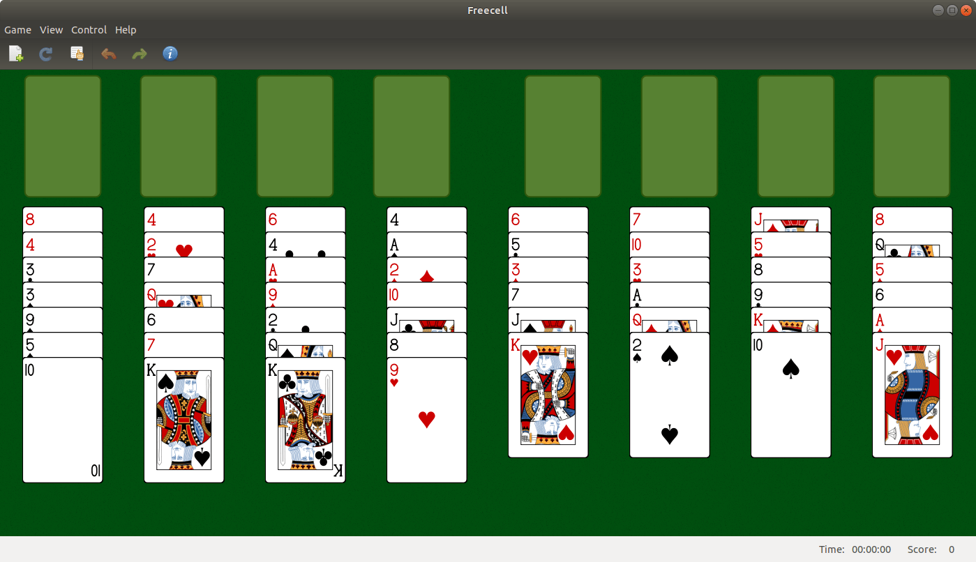 gnome In aisleriot solitaire on Ubuntu, the Gnomangelo card face