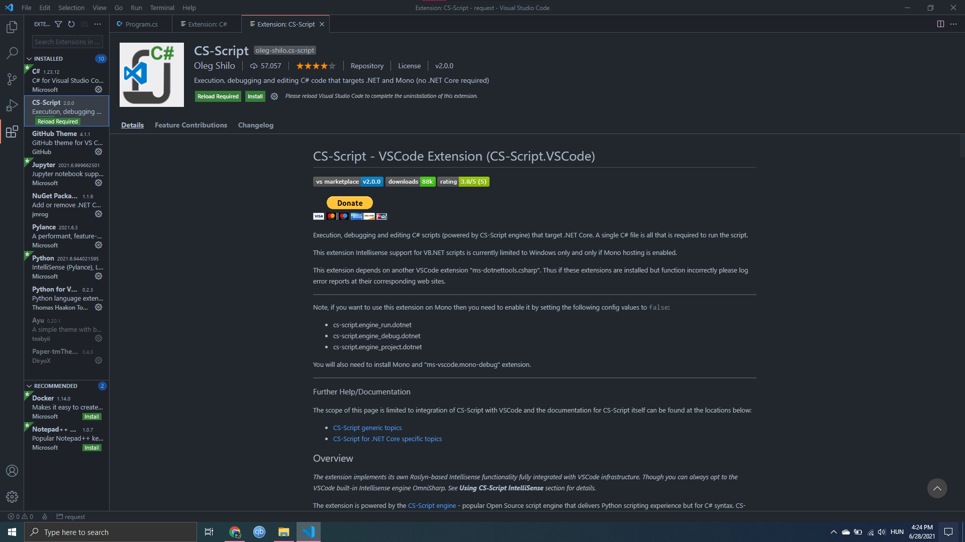c vscode Newtonsoft.Json not working, error CS0246 Vn app pro