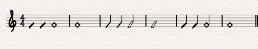 notation How to insert or change the notehead to a band diamond on