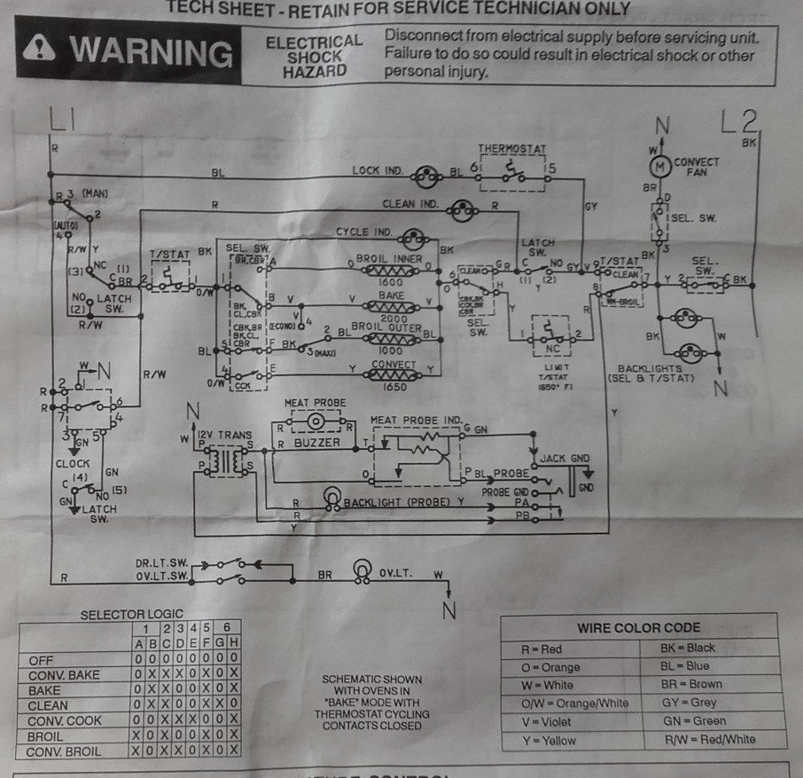 wiring - Dual oven with 6 wires - Home Improvement Stack Exchange