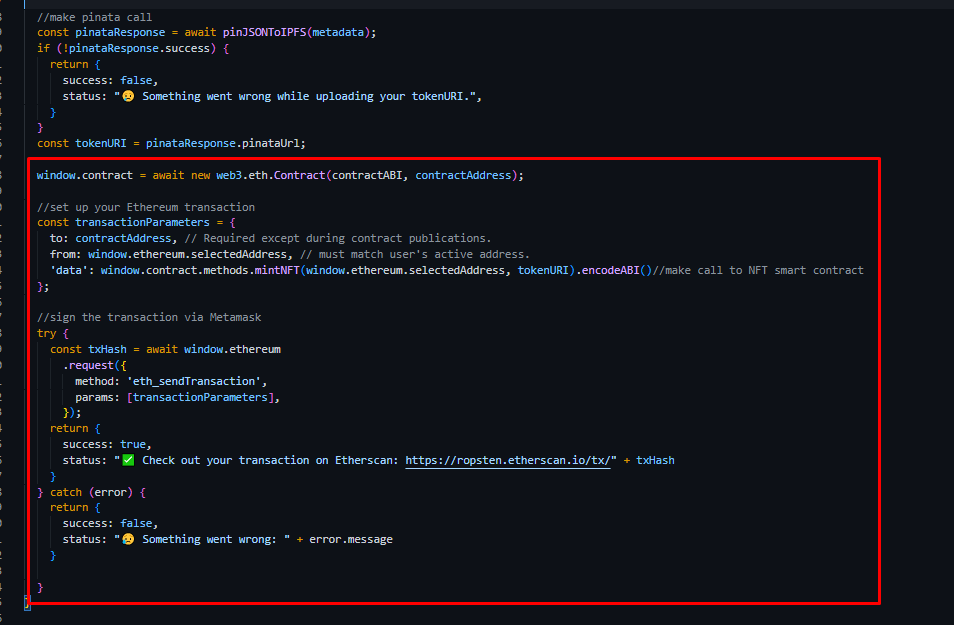javascript 'tokenURI' is not defined noundef Stack Overflow