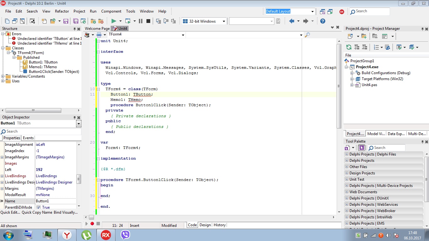 Почему выдает ошибку в Delphi?! Stack Overflow на русском