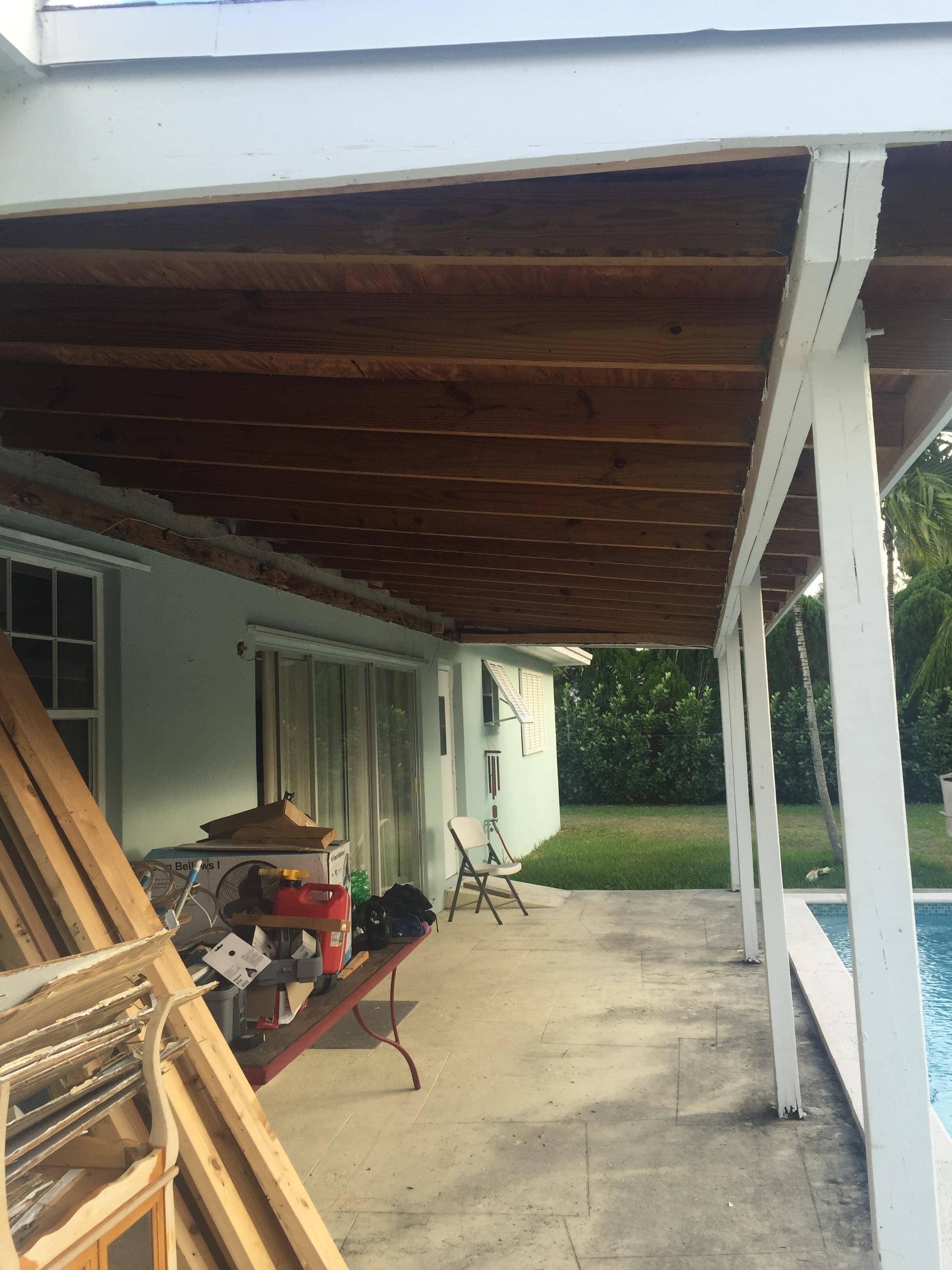 roof How to calculate steel beam and posts size to replace existing