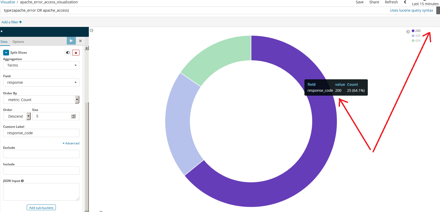 Kibana visualization json input tutorial