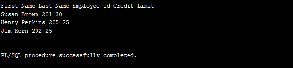 oracle PL/SQL block with ROWCOUNT compiles but doesn't output result