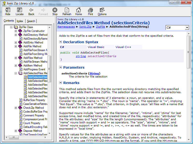 Opensource zip library for Stack Overflow