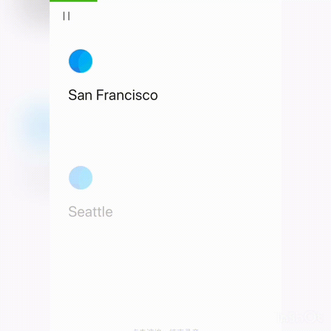 css List animation one by one from bottom to top Stack
