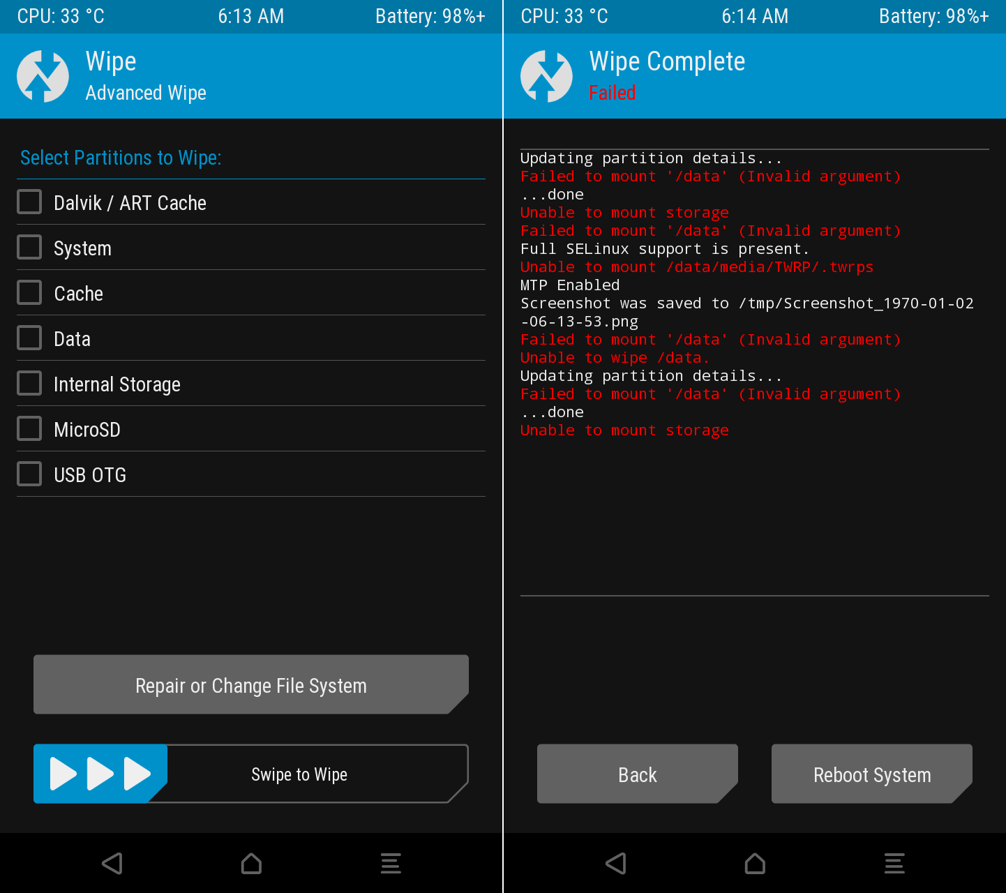 6.0 marshmallow Does TWRP recovery support encrypted /data/ partition