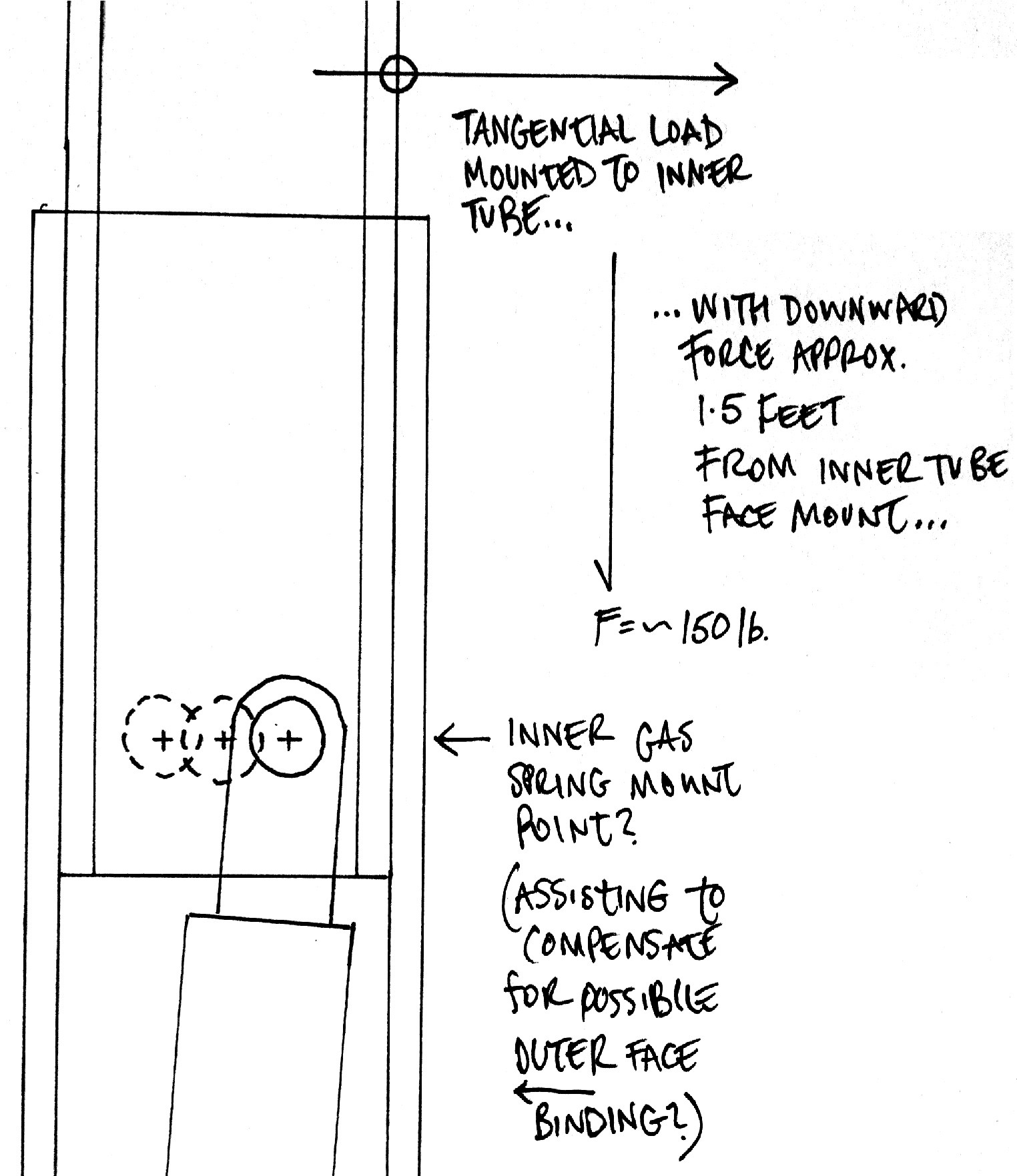 mechanical engineering Assist for vertically telescoping support