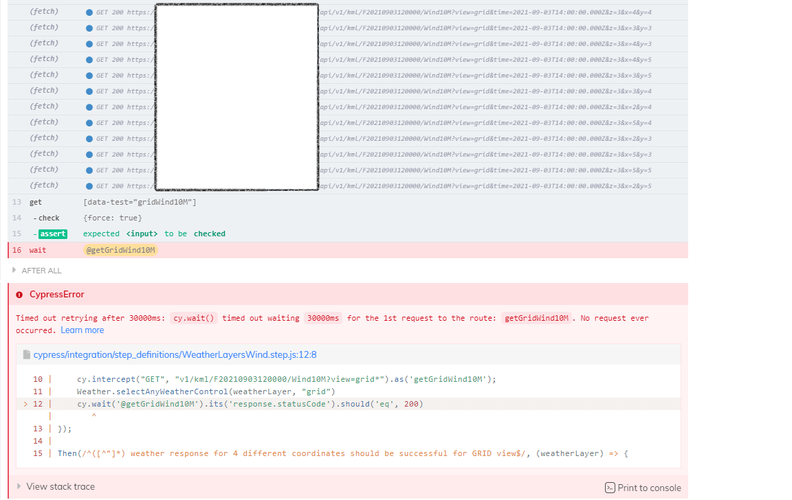 Cypress intercept No request ever occurred Stack Overflow