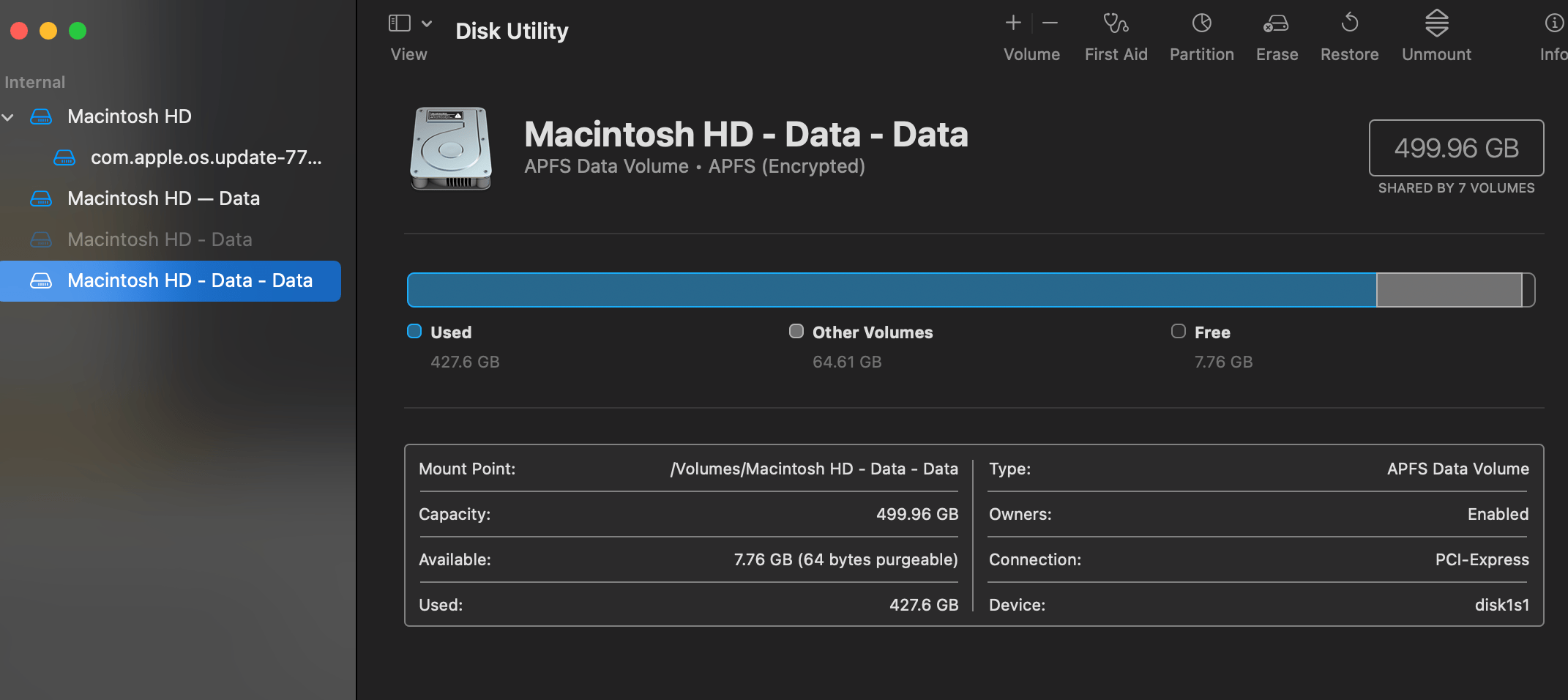 macos How to erase data from Macintosh HD Data Data? Ask Different