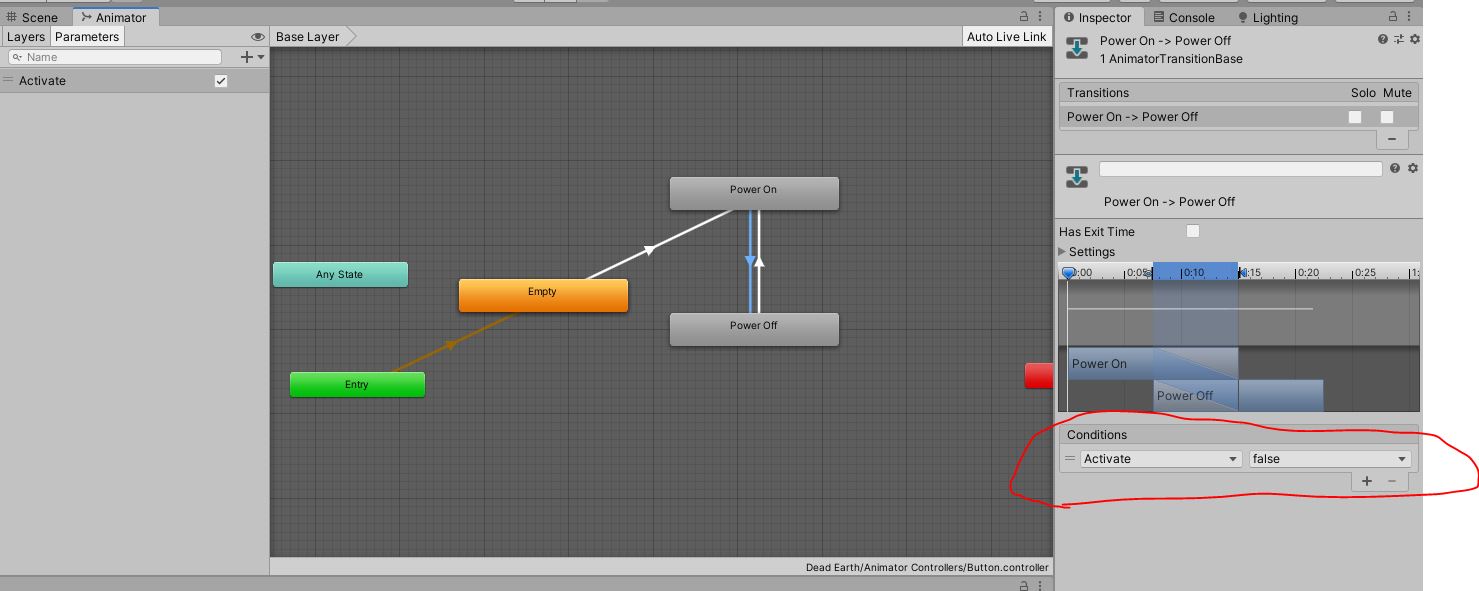 unity3d Unity Animator Paramater bool wont work after setting it to