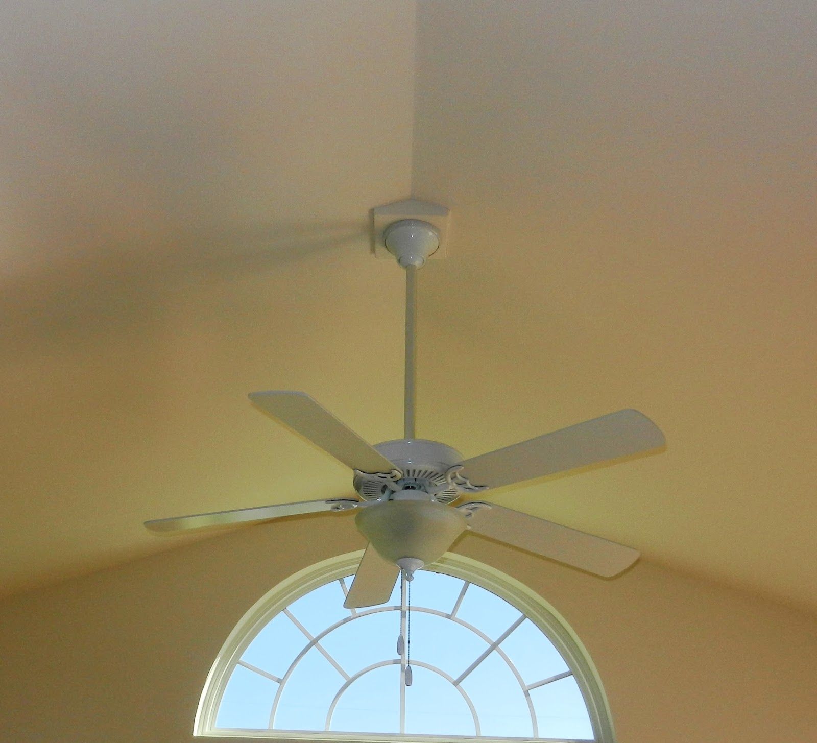 Ceiling Fan Installation - Nonstandard setup for Downrod Fan - Home