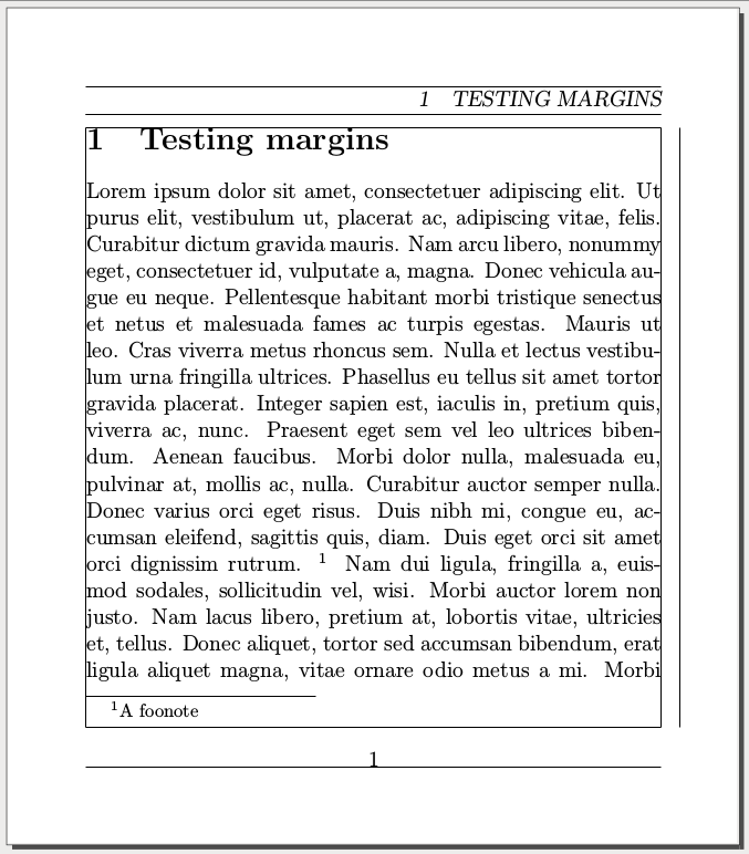 How to fix the top and bottom margins in Lyx in order to conform to