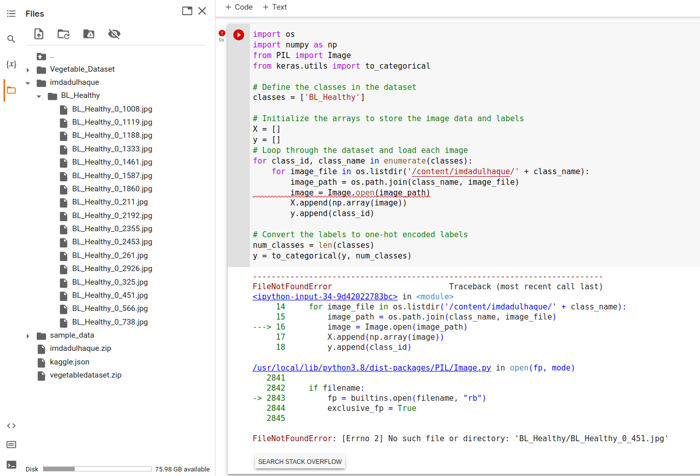python FileNotFoundError [Errno 2] No such file or directory for