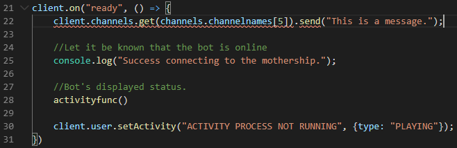 javascript discord.js sending message to specific channel Stack