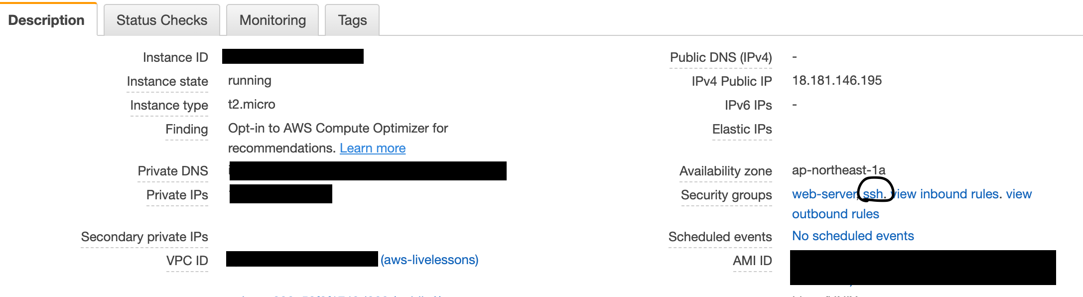 amazon web services AWS "ssh connect to host **.***.***.** port 22