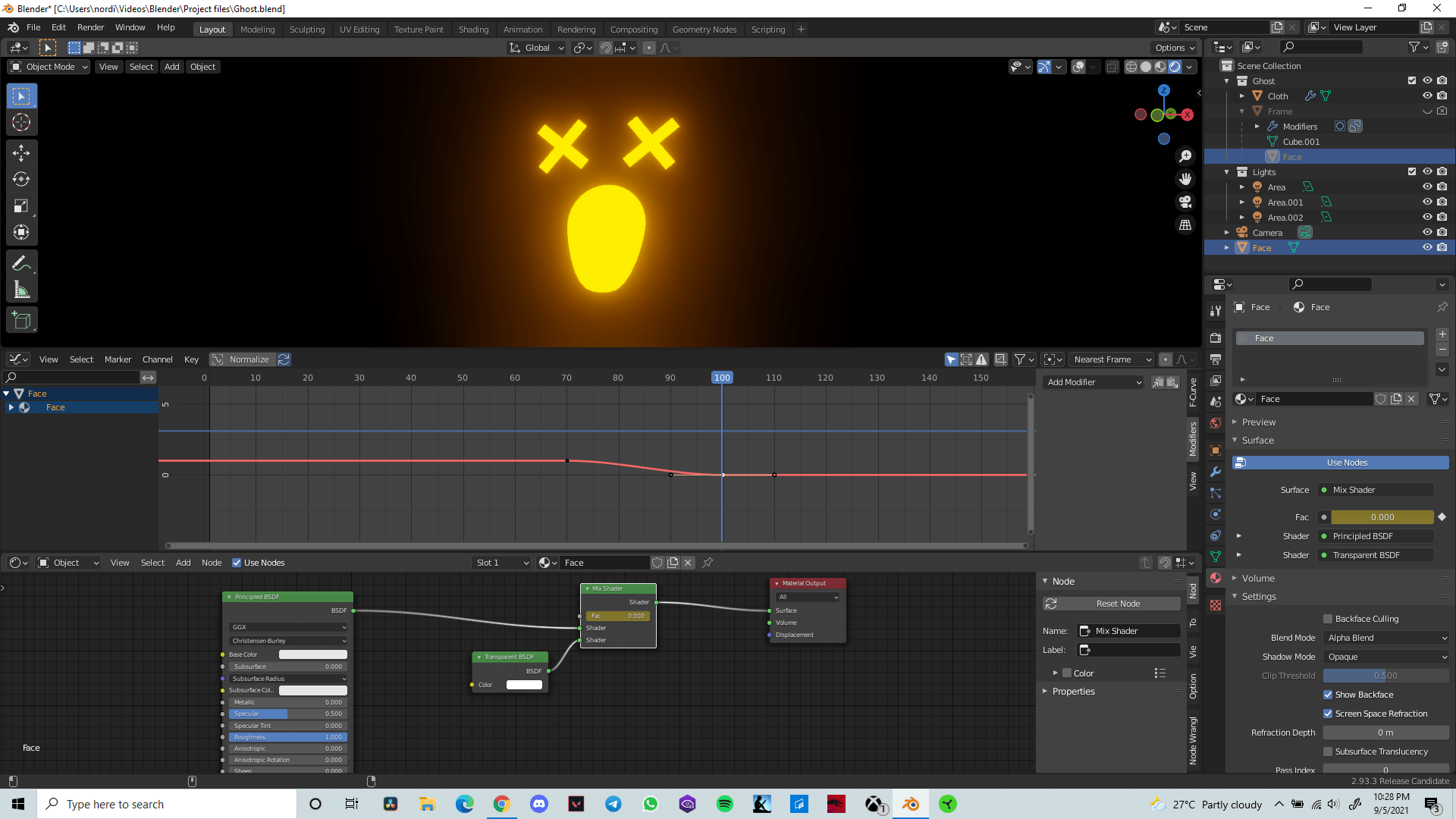 shaders How do i make lights flicker AFTER turning it on? Blender Stack Exchange