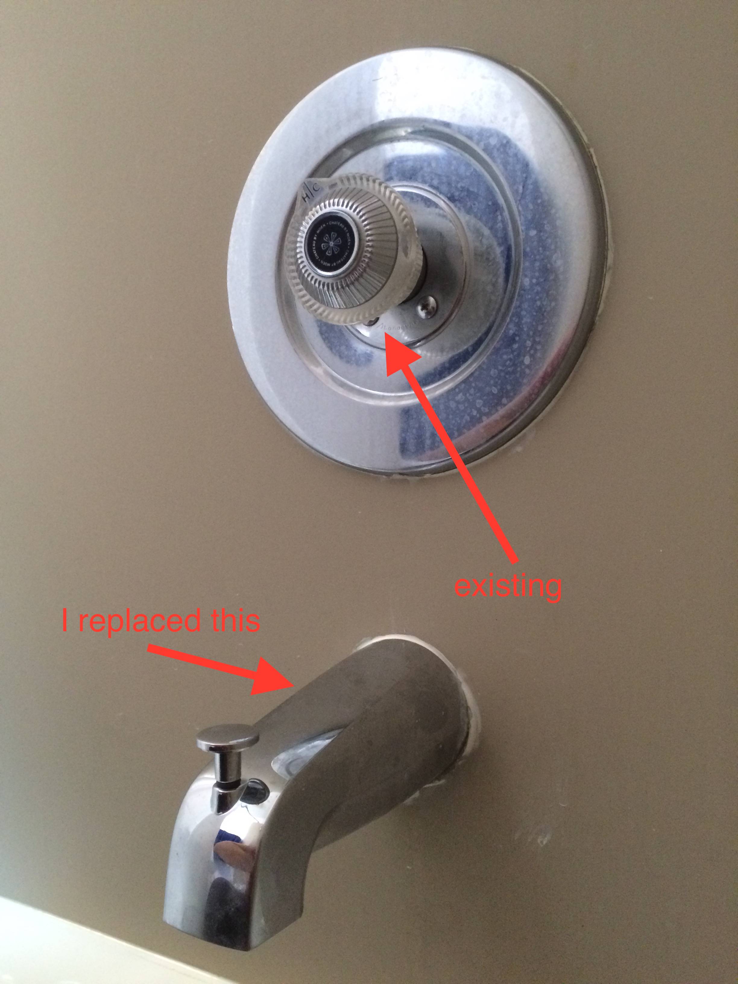 Remove the handle and faceplate. Bath Tub Spout Still Drips A Little After Replacing Is This Normal Home Improvement Stack Exchange