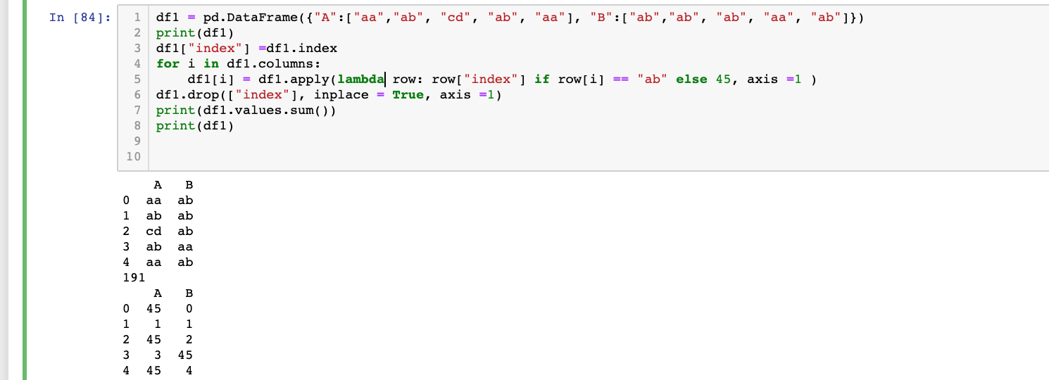 python 3.x if specific value/string occurs in the entire dataframe I