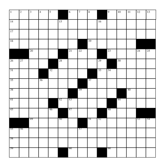 code golf Output a playable crossword grid Code Golf Stack Exchange