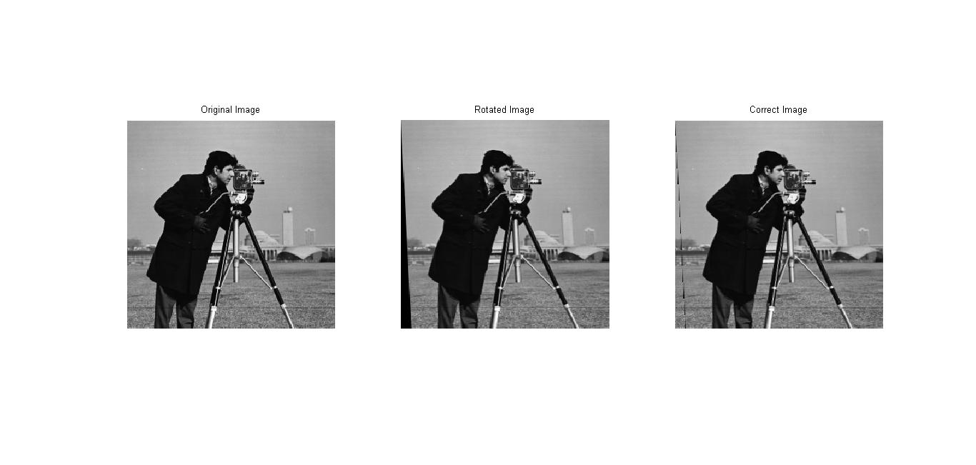 matlab How to fill black color in a rotated portion of an image with