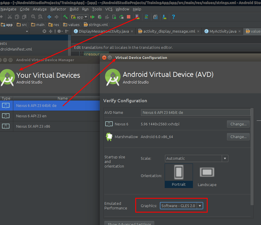 AVD emulator not working in Android Studio (Could not initialize