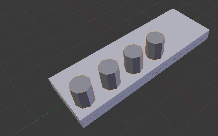 mesh Center array of objects in relation to another object Blender